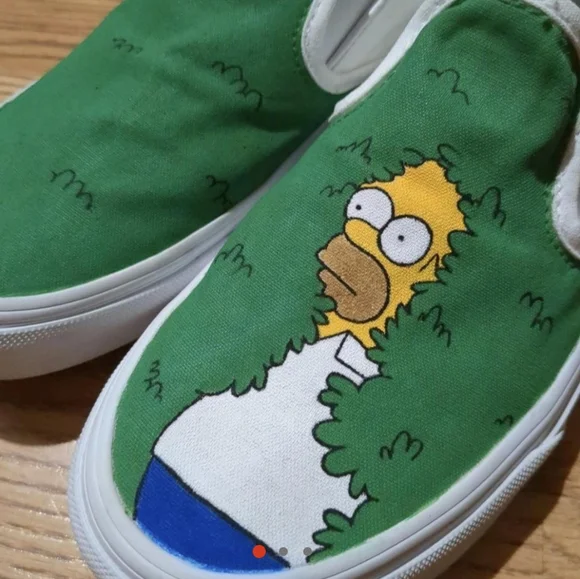 Vans Zapatos Homer Vans Shoes Custom Simpsons Vans Poshmark